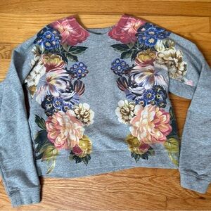 J crew Dutch floral sweatshirt sz medium